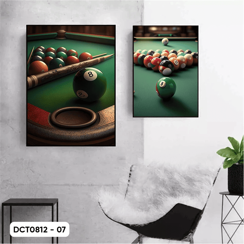 Set of 2 Billiard Decor Paintings - DCT0812 - 07