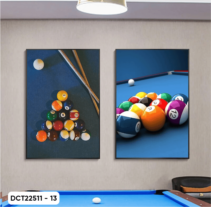 Set of 2 Billiard Decor Paintings - DCT2511 - 13