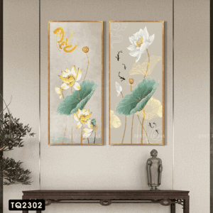 Set of 2 Indochine Paintings for Living Room Decoration - TQ2303