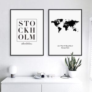 Set of 2 Stockholm Paintings