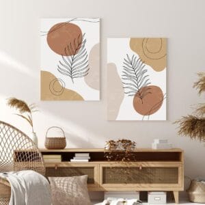 Set of 2 Minimalist Paintings