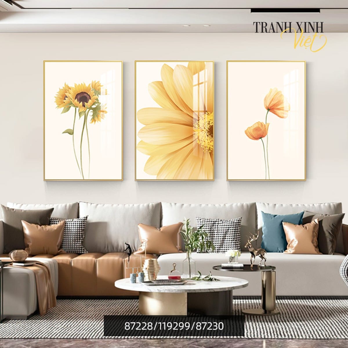 Bộ 3 Bức Hướng Dương