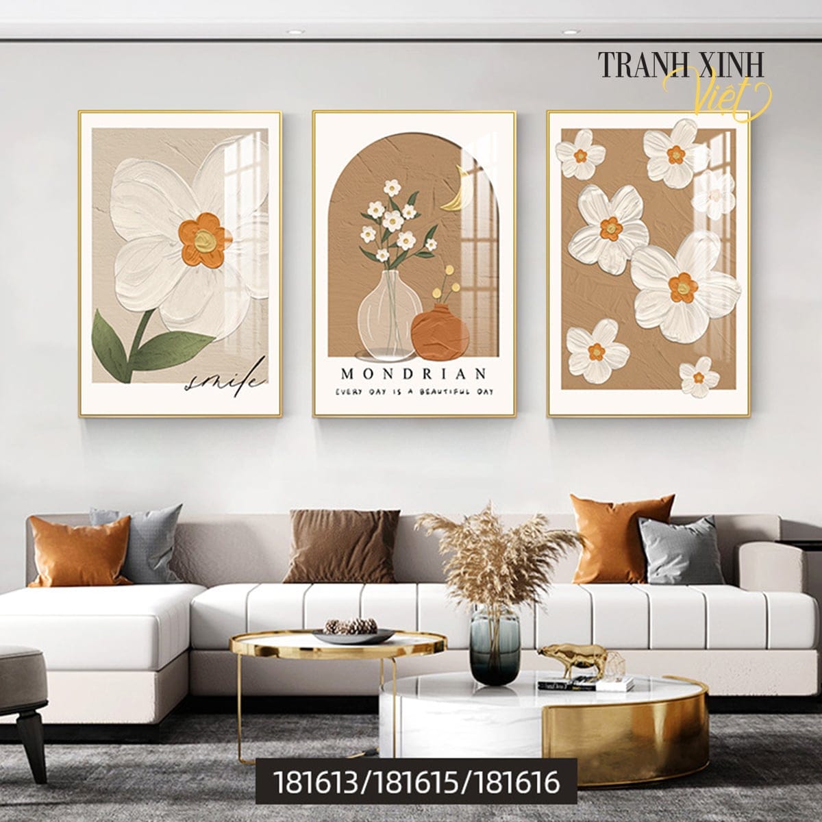 Bộ 3 Bức Mondrian