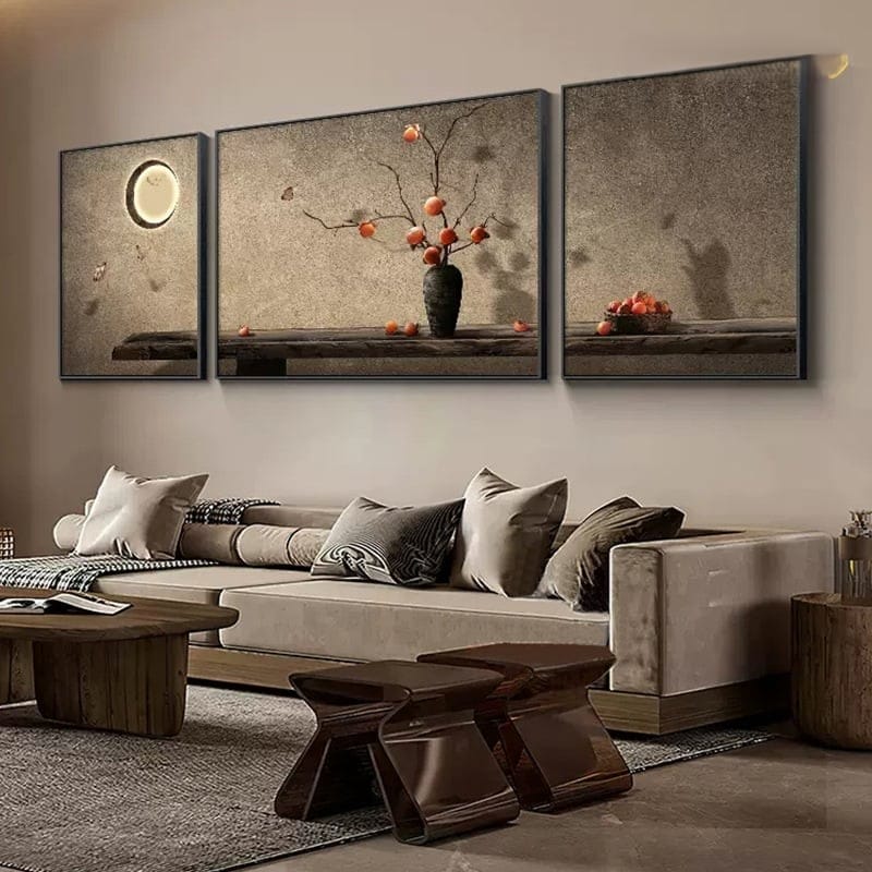 Bộ 3 Cành Hồng Trĩu Quả