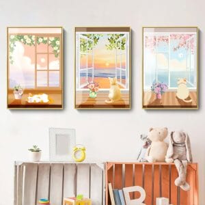 Bộ 3 Chú Mèo Ngắm Bình Minh