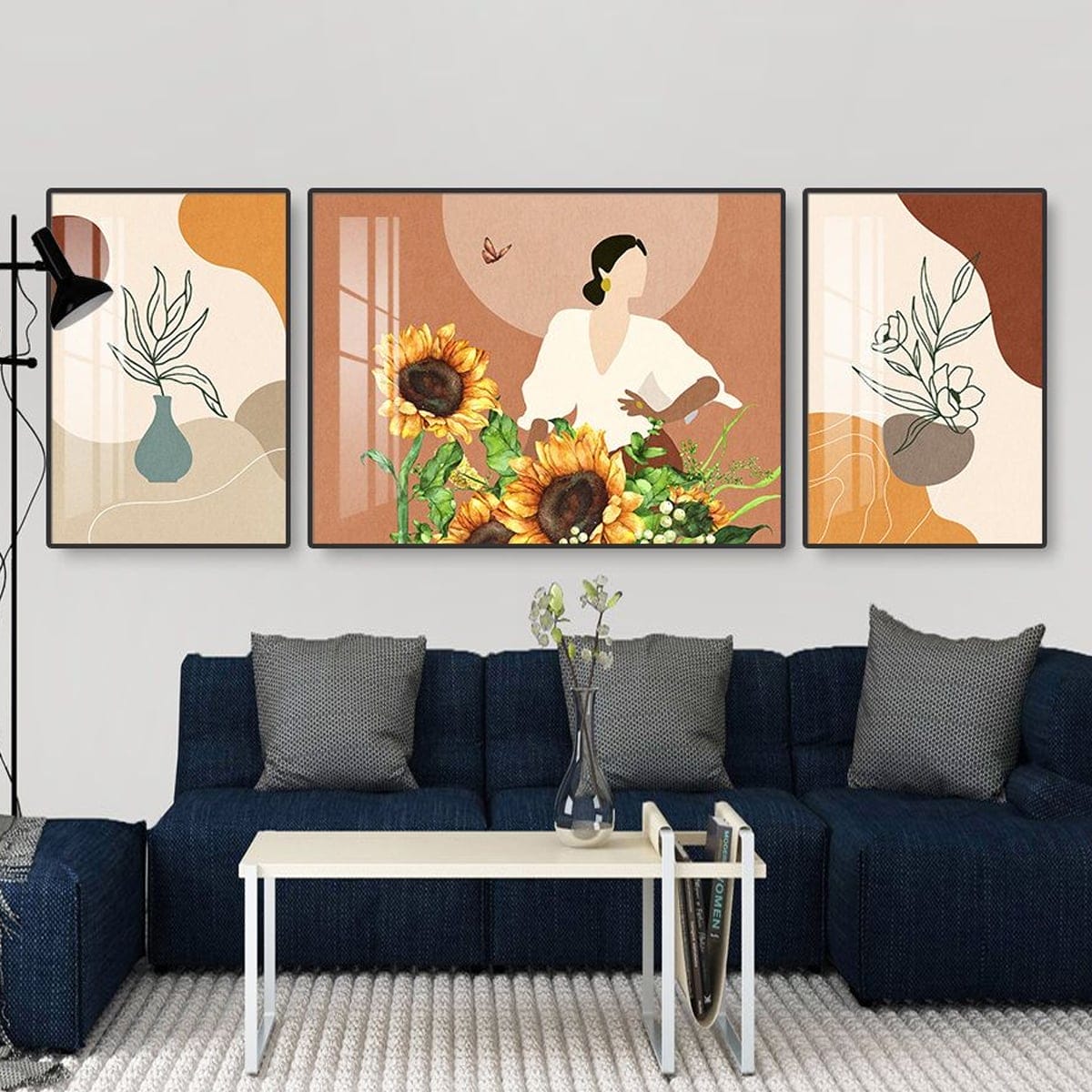 The Three Girls and the Sunflower