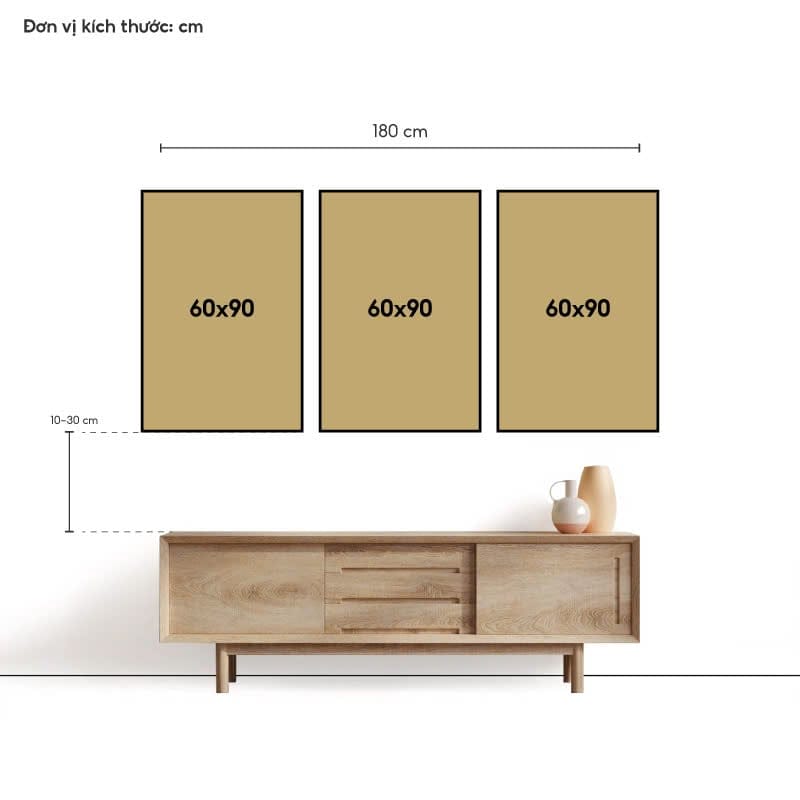 Bộ 3 Phong Cảnh Vàng Đen - Ảnh 3