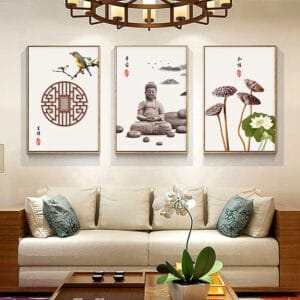 Set of 3 Peaceful Paintings