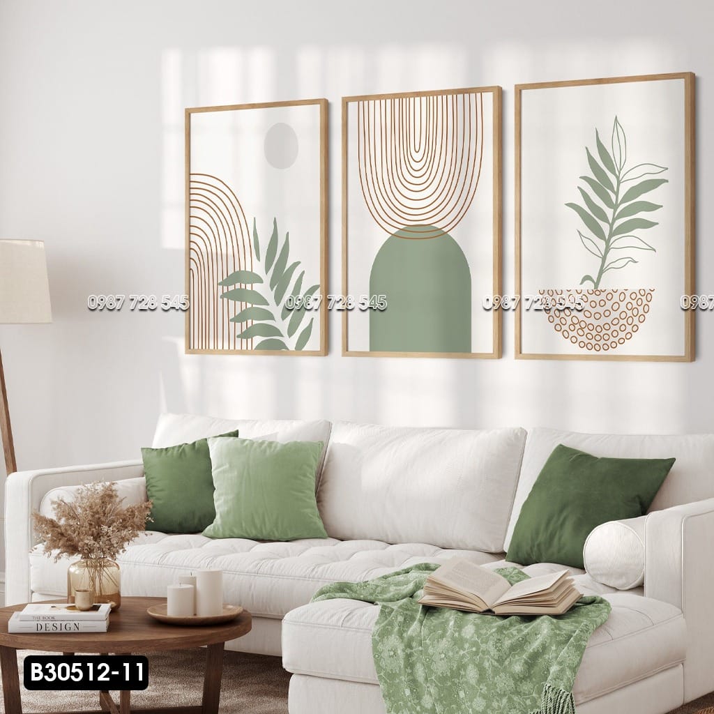 Set of 3 Decorative Paintings - B30512 - 11