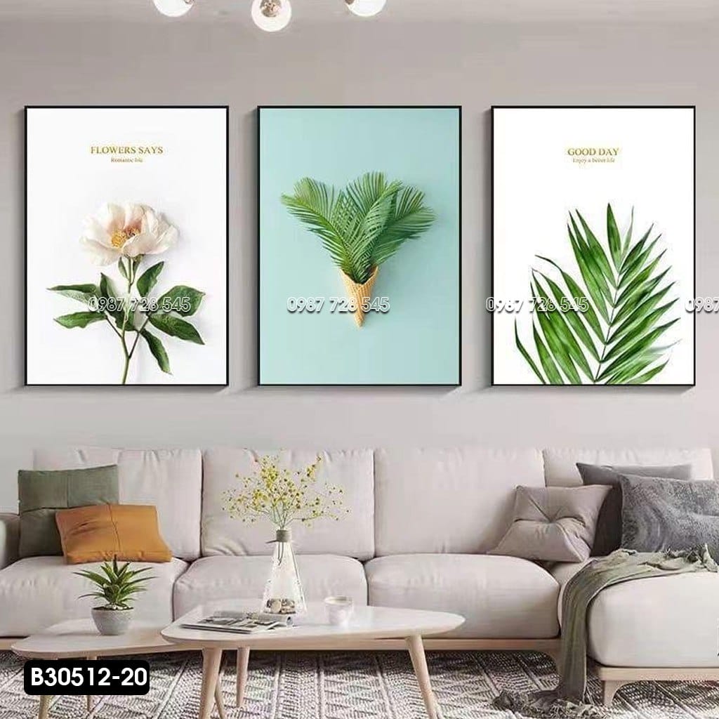 Set of 3 Decorative Paintings - B30512 - 20
