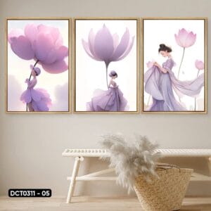 Bộ 3 Tranh Decor Cô Gái - DCT0311 - 05