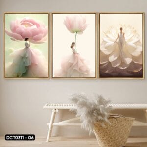Bộ 3 Tranh Decor Cô Gái - DCT0311 - 06
