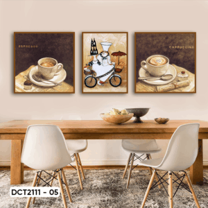 Set of 3 Coffee Decor Paintings - DCT2111 - 05