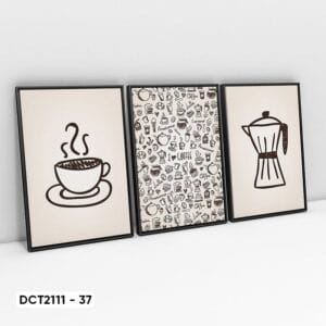 Set of 3 Coffee Decor Paintings - DCT2111 - 37