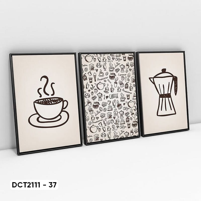 Set of 3 Coffee Decor Paintings - DCT2111 - 37