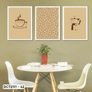 Set of 3 Coffee Decor Paintings - DCT2111 - 42