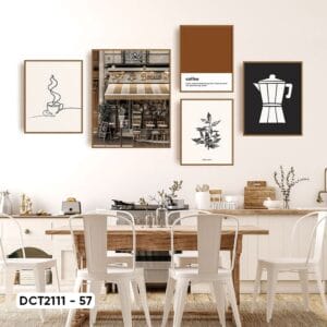 Set of 3 Coffee Decor Paintings - DCT2111 - 57