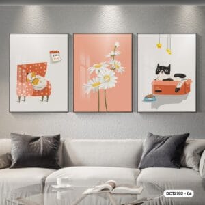 Set of 3 Decorative Paintings - DC2702 - 04