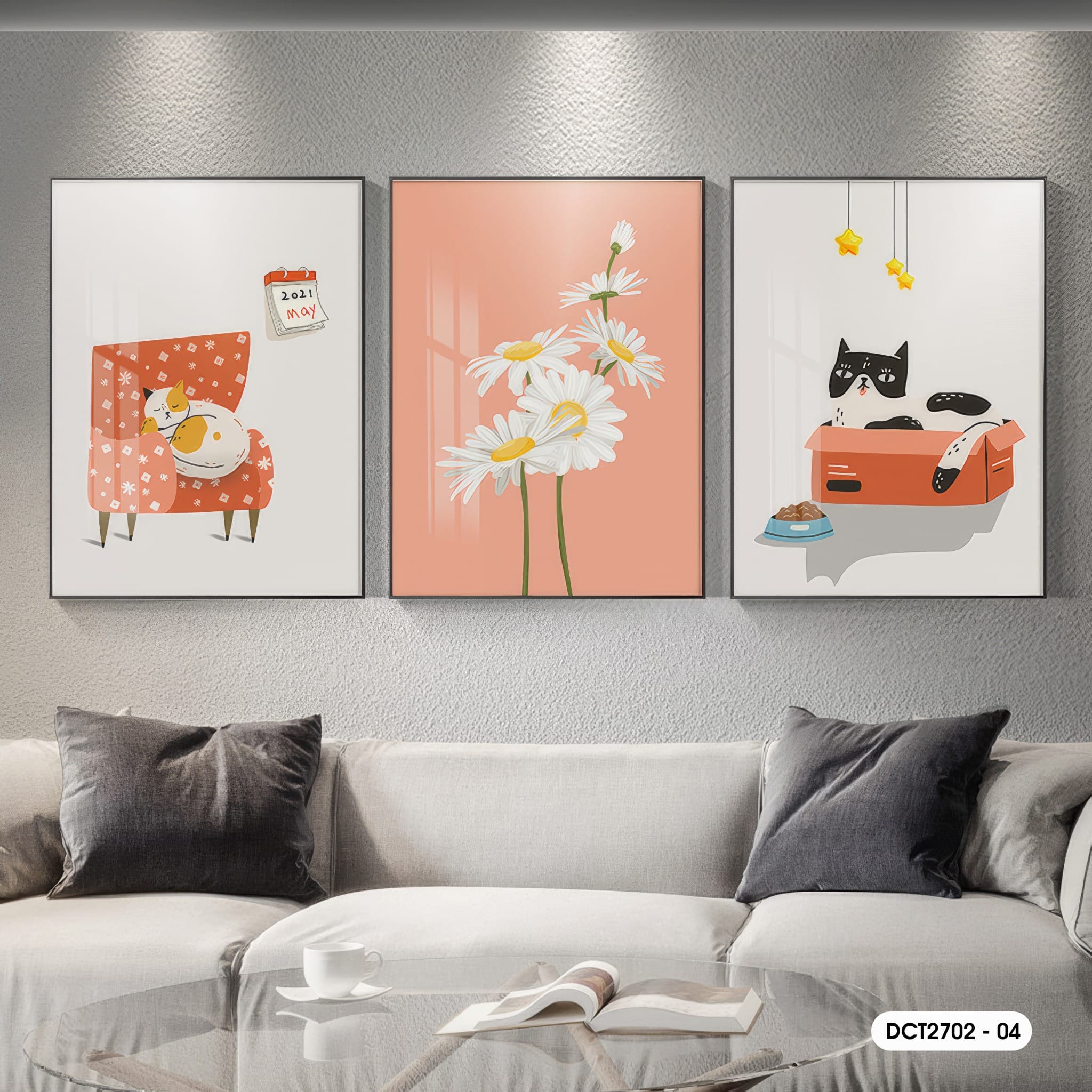 Bộ 3 Tranh Decor - DC2702 - 04