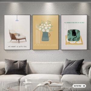 Set of 3 Decorative Paintings - DC2702 - 05