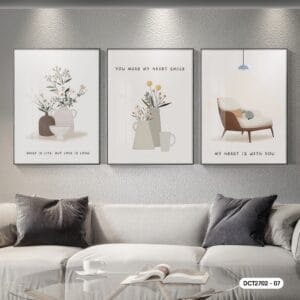 Set of 3 Decorative Paintings - DC2702 - 07