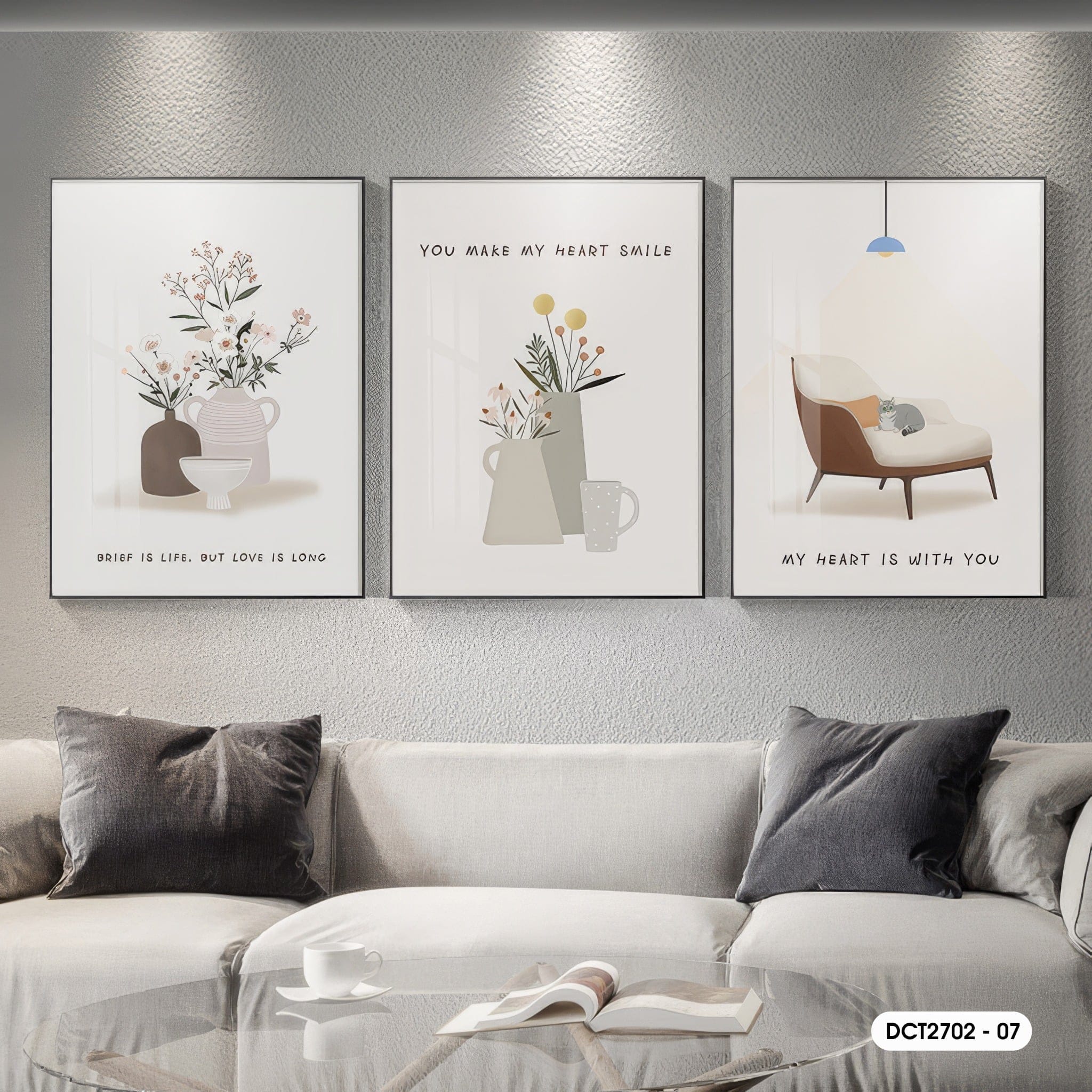 Bộ 3 Tranh Decor - DC2702 - 07