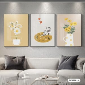 Set of 3 Decorative Paintings - DC2702 - 09