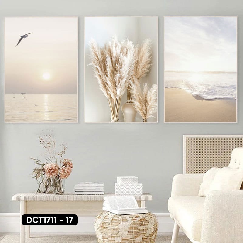 Set of 3 Decorative Paintings - DCT1711 - 17