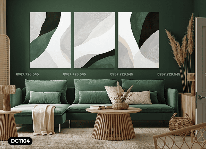 Bộ 3 Tranh Decor Lá - DC1104