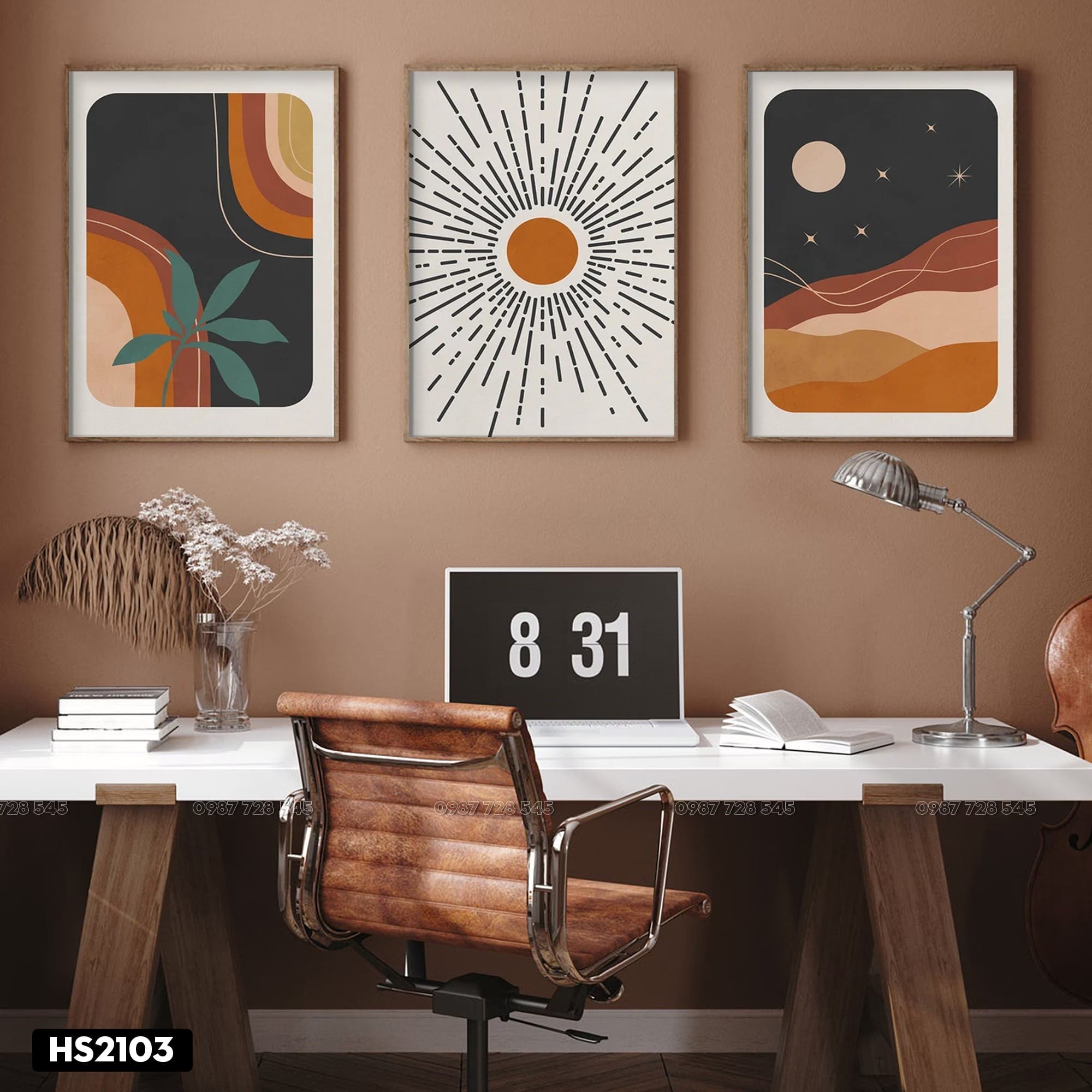Bộ 3 Tranh Decor - X2203