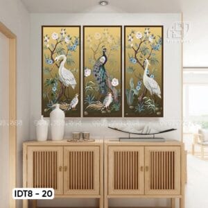 Set of 3 Indochine Paintings - IDT8 - 20