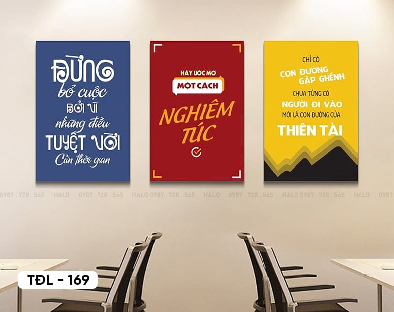 Set of 3 Motivational Posters - TDL - 169