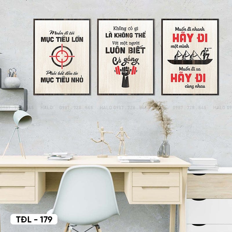 Bộ 3 Tranh Động Lực - TĐL - 179