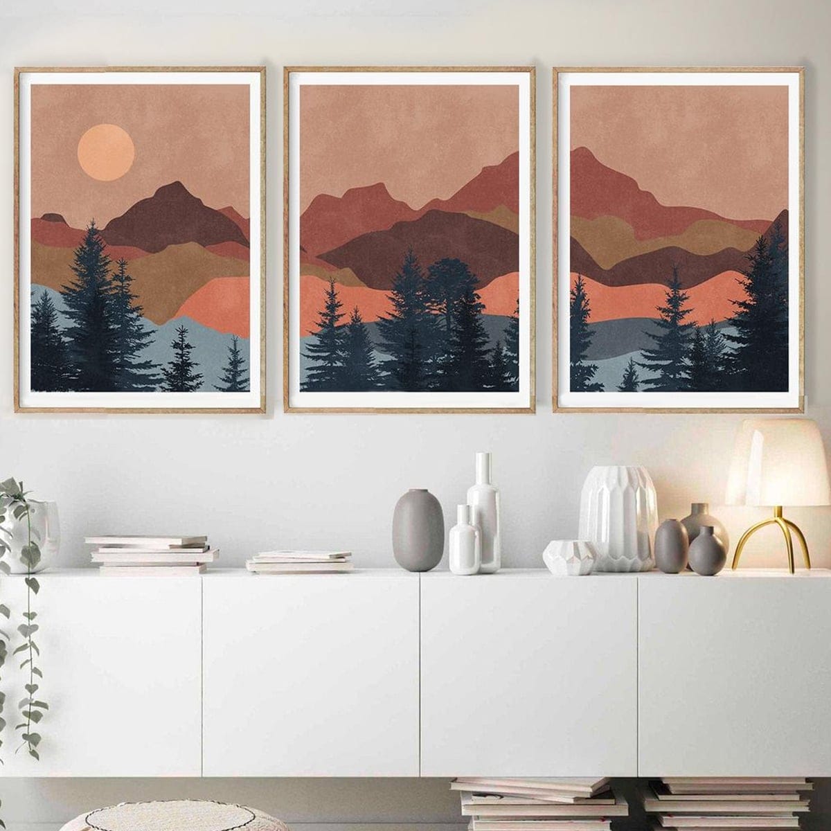 Bộ 3 Tranh Rừng Núi