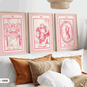 Set of 3 Tarot Paintings - 0305