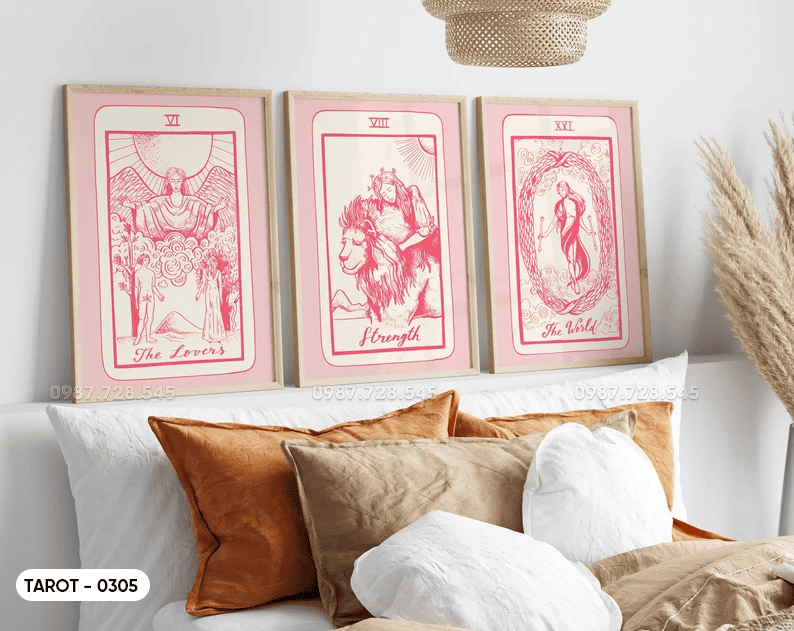 Set of 3 Tarot Paintings - 0305