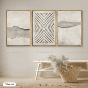 Set of 3 Abstract Paintings - TT3 - 0206
