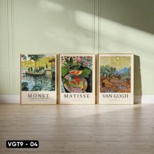 Set of 3 Abstract Paintings - VGT9 - 04