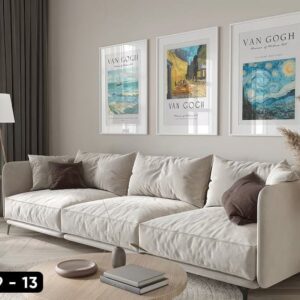Set of 3 Abstract Paintings - VGT9 - 13