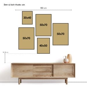 Alternative view of Set of 5 Decorative Paintings - DCT1711 - 13
