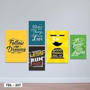 Set of 5 Motivational Posters - TDL - 207