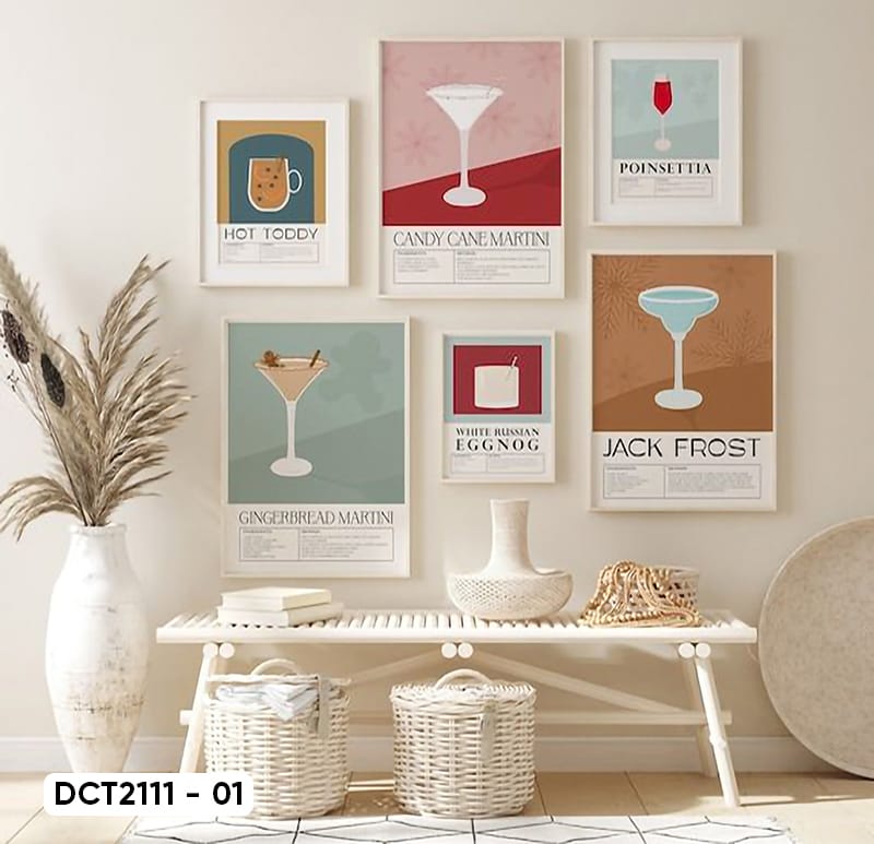 Bộ 6 Tranh Decor Coffee - DCT2111 - 01