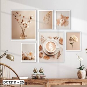 Set of 6 Coffee Decor Paintings - DCT2111 - 25