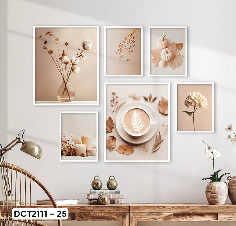 Set of 6 Coffee Decor Paintings - DCT2111 - 25