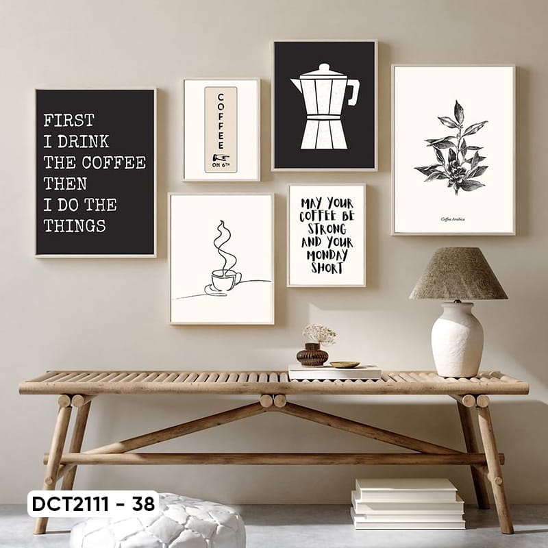 Bộ 6 Tranh Decor Coffee - DCT2111 - 38