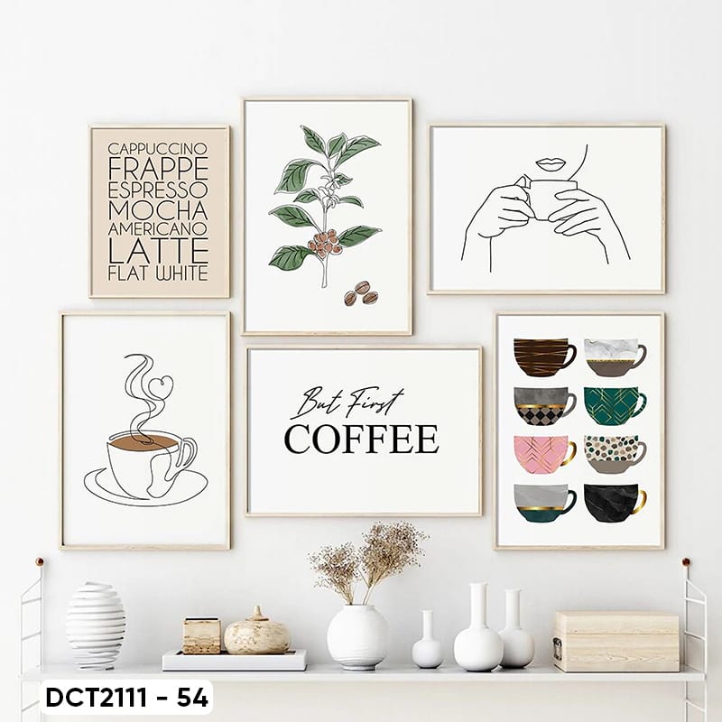 Bộ 6 Tranh Decor Coffee - DCT2111 - 54
