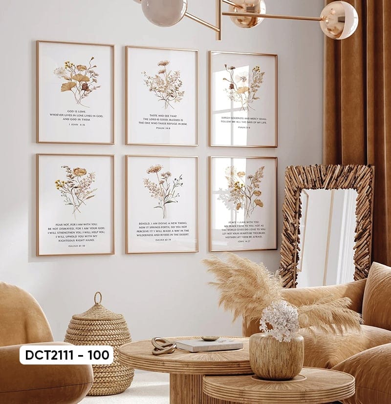 Set of 6 Decorative Paintings - DCT2111 - 100