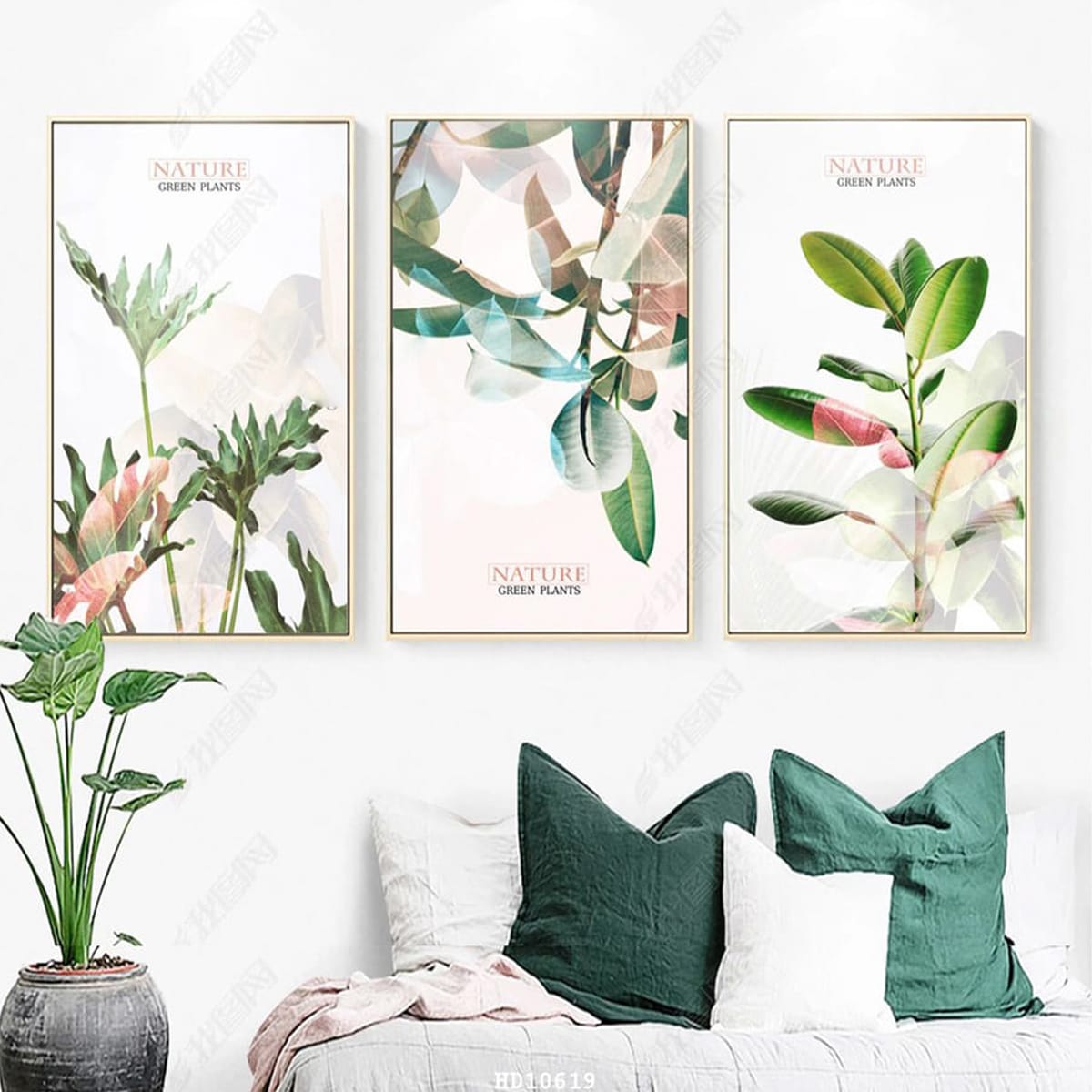 Bộ Tranh 3 Cây Non Xanh
