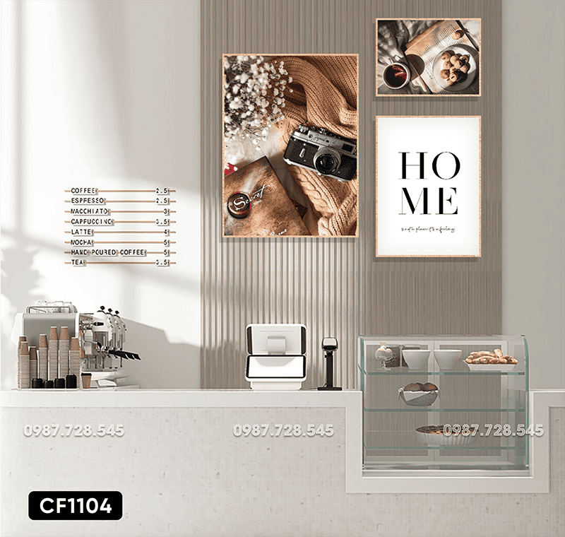 Bộ Tranh Decor Coffee - CF1104