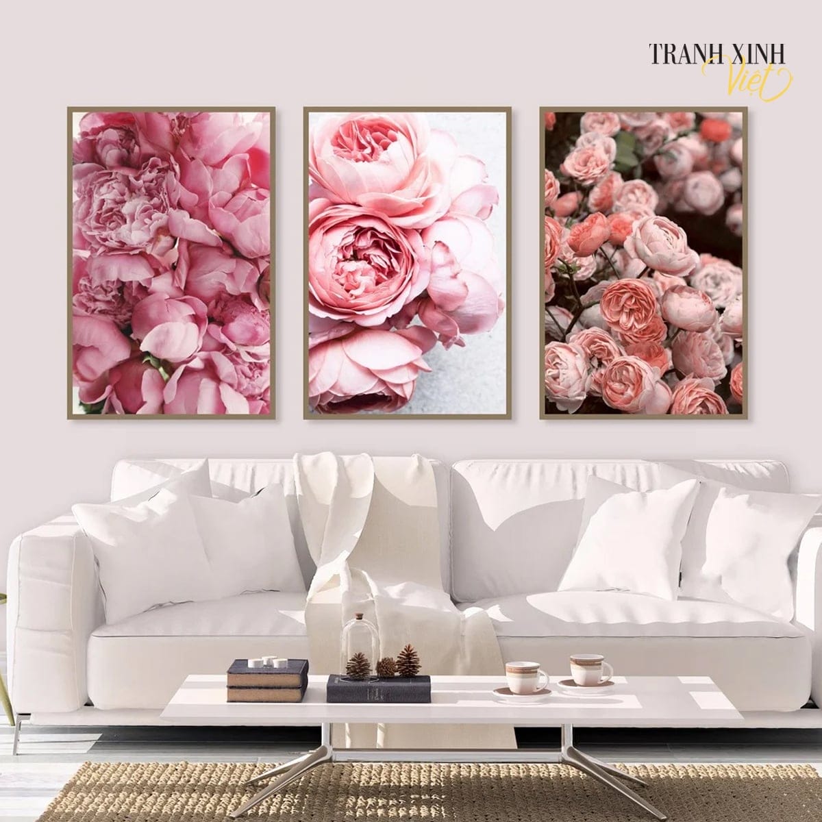 Bộ Tranh Hoa Mẫu Đơn